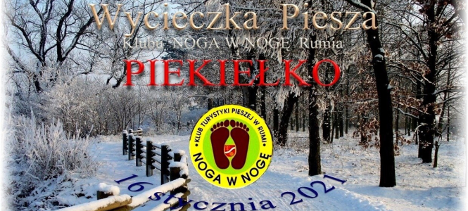 Wycieczka Piesza Klubu NOGA W NOGĘ Rumia 16 stycznia 2021