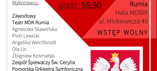 Koncert Niepodległościowy pt. "Tobie Ojczyzno"
