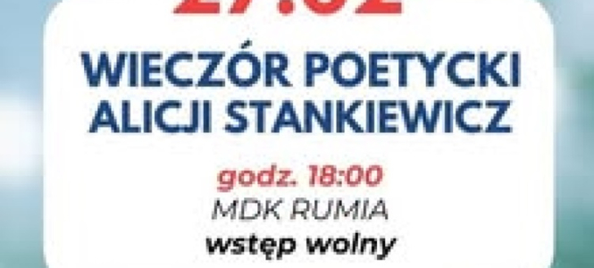 Wieczór poetycki Alicji Stankiewicz