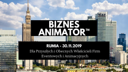 Kurs Biznes Animator - Rumia, 30.11.2019