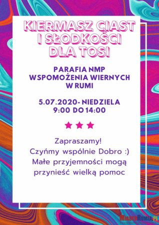 Kiermasz Ciast dla Tosi