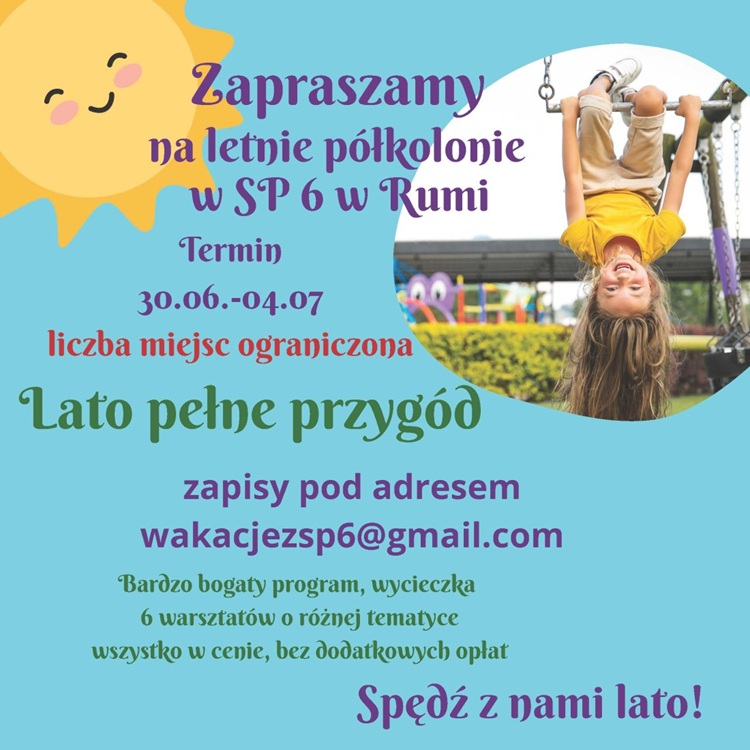 Półkolonie Rumia 2025