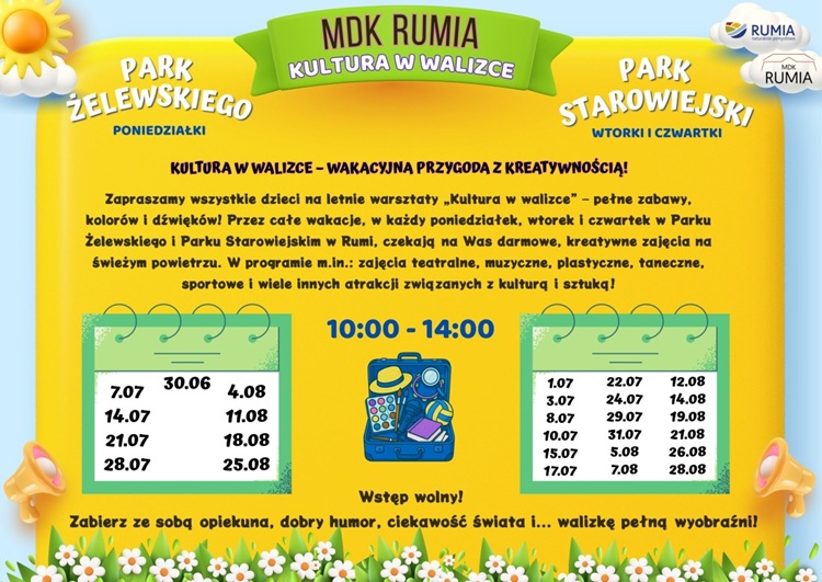 Kultura w Walizce - zajęcia dla Dzieci Rumia
