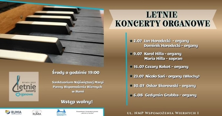 Wakacyjne Koncerty Organowe Rumia
