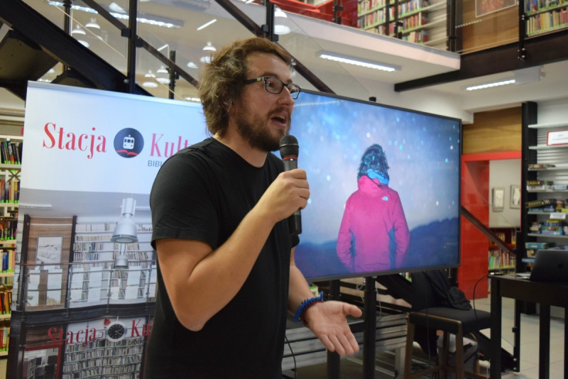 Karol Wójcicki odwiedził Stację Kultura