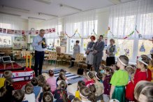 Przedszkolaki z „Iskierki” wiedzą, jak zachować się na jezdni