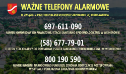 Koronawirus – najważniejsze informacje, zalecenia i decyzje podjęte ze względów profilaktycznych przez Burmistrza Rumi