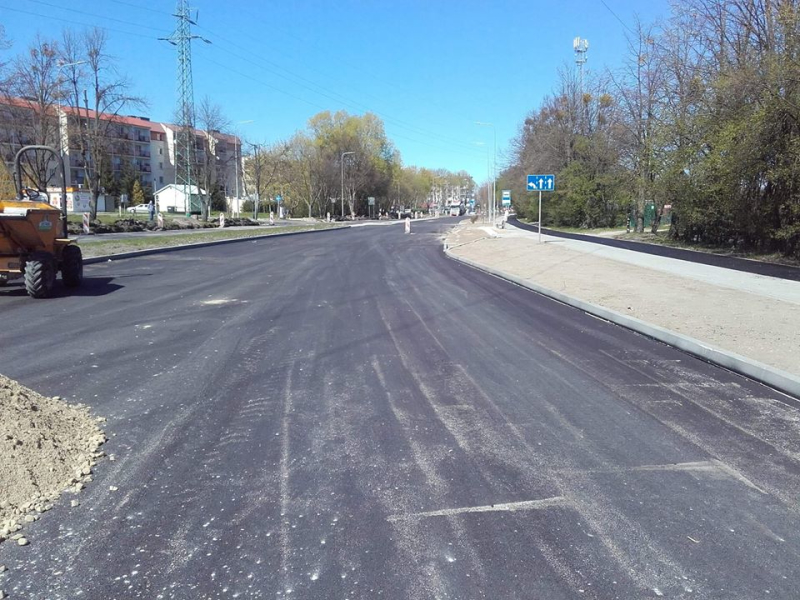 Remont ul. Pomorskiej w Rumi idzie do przodu
