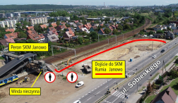 Wprowadzamy tymczasowe dojście do stacji SKM Janowo