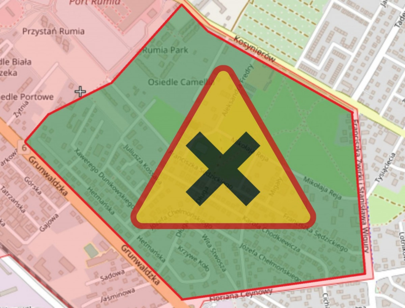 Wprowadzenie strefy skrzyżowań równorzędnych