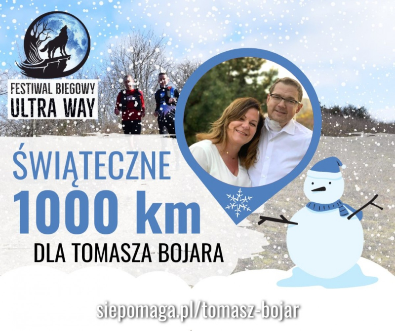Charytatywny bieg świąteczny – chcą pokonać tysiąc kilometrów dla Tomasza Bojara