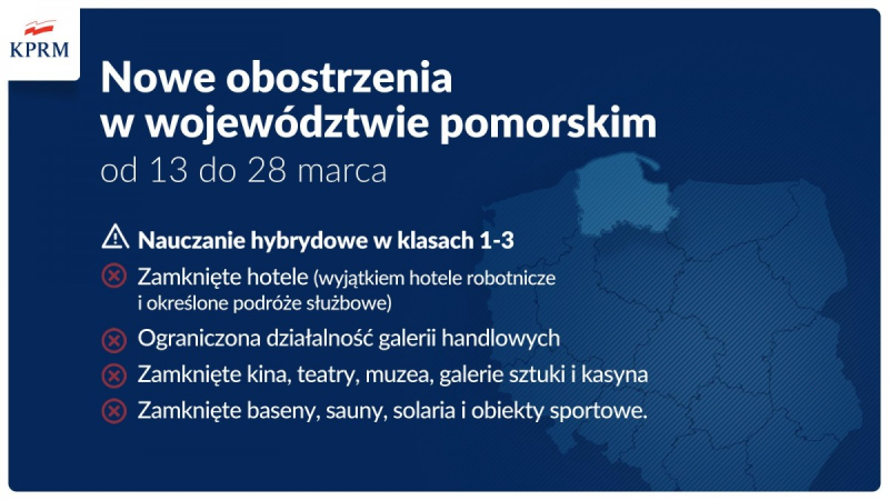 Rząd przedłuża zasady bezpieczeństwa na Pomorzu