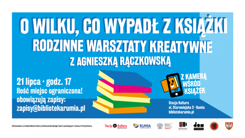 O wilku, który wypadł z książki – rodzinne warsztaty kreatywne z Agnieszką Rączkowską w Stacji Kultura