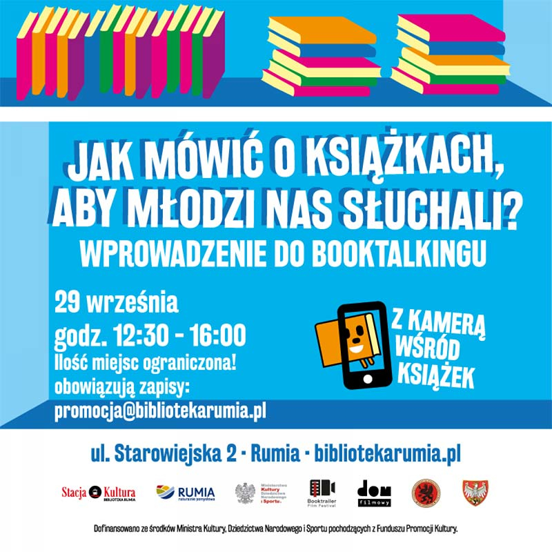 Jak mówić o książkach, aby młodzi nas słuchali? – booktalking w Stacji Kultura w Rumi