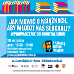 Jak mówić o książkach, aby młodzi nas słuchali? – booktalking w Stacji Kultura w Rumi