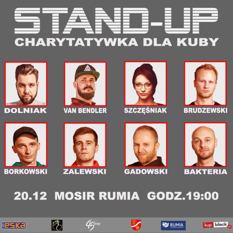 Słynni stand-uperzy wystąpią dla 23-letniego Kuby z Rumi