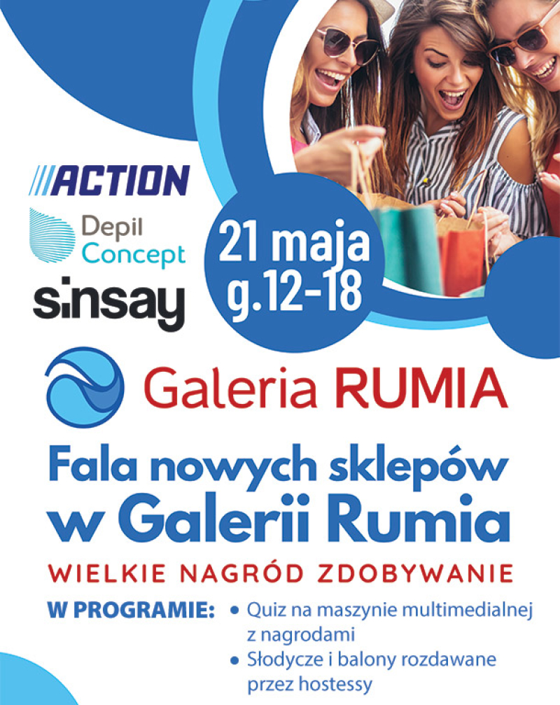 Fala nowych sklepów w Galerii Rumia!