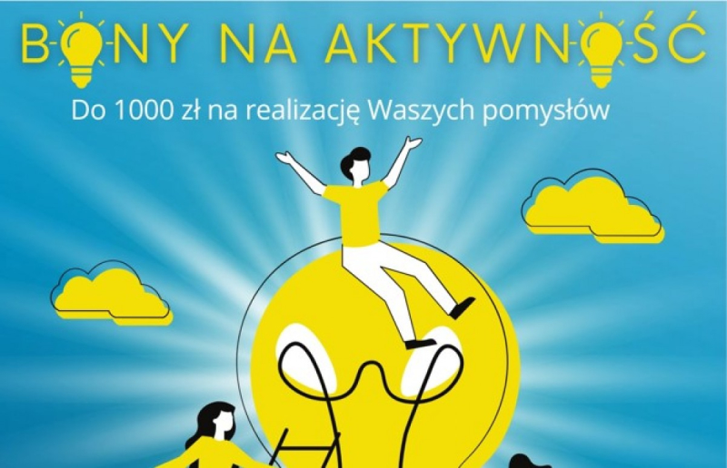 Bony na aktywność – do 1000 zł na pomysły mieszkańców