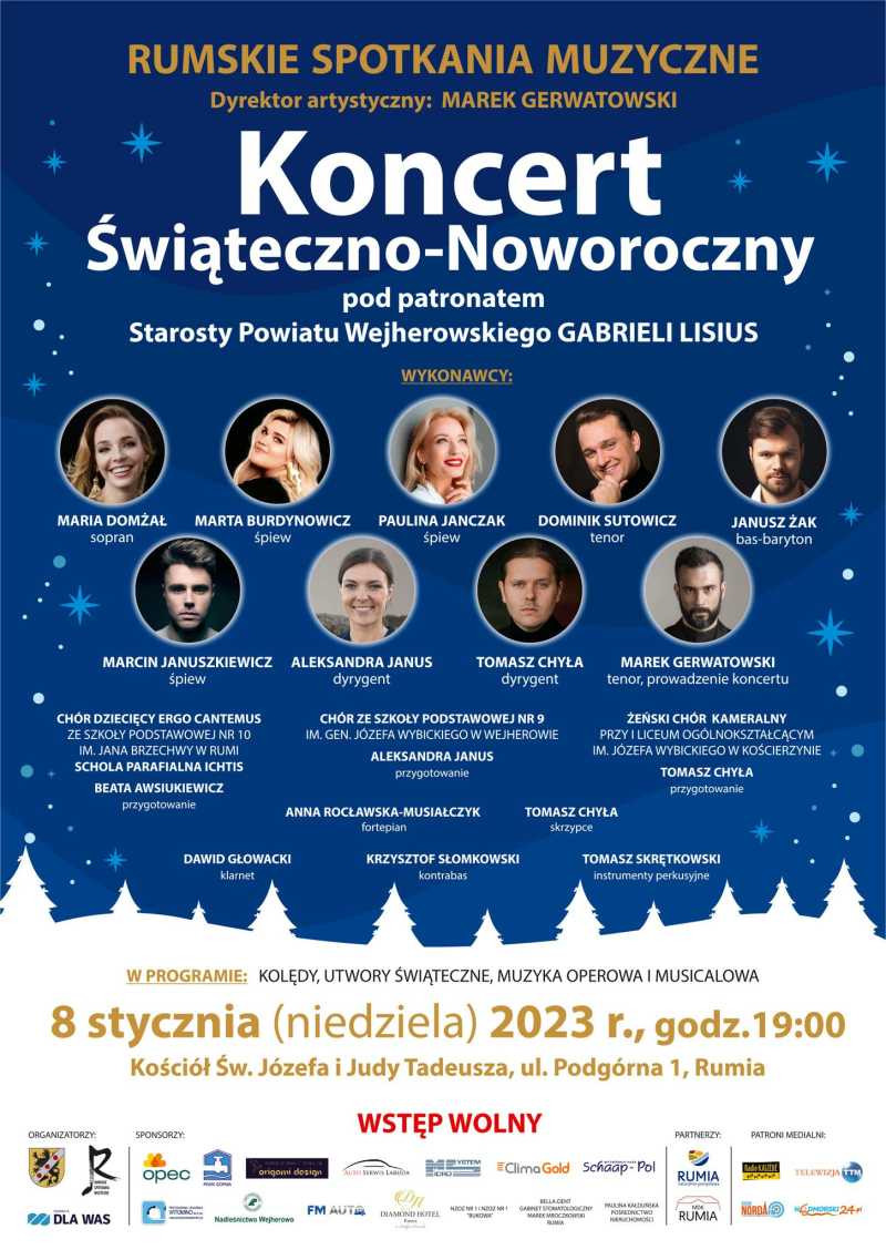 Zapraszamy na Koncert Świąteczno-Noworoczny w ramach Rumskich Spotkań Muzycznych