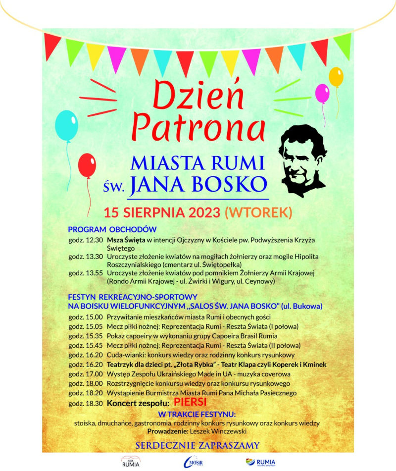 Festyn Patrona Miasta Rumi Św. Jana Bosko - 15 sierpień 2023