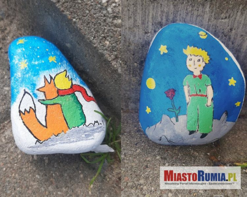 Tajemnicze kamienie z malunkami scen z książki "Mały Książę" odkryte w pobliżu Stacji Kultura w Rumi