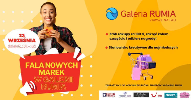 Fala nowych marek w Galerii Rumia – zapraszamy na wydarzenie.