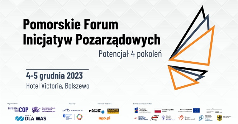 Pomorskie Forum Inicjatyw Pozarządowych 2023. Potencjał 4 pokoleń