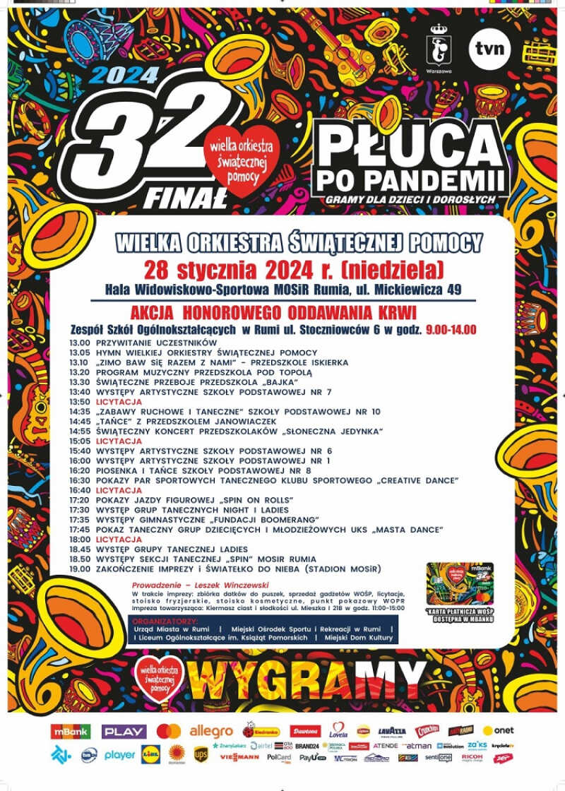 Rumia gotowa na 32. Finał Wielkiej Orkiestry Świątecznej Pomocy