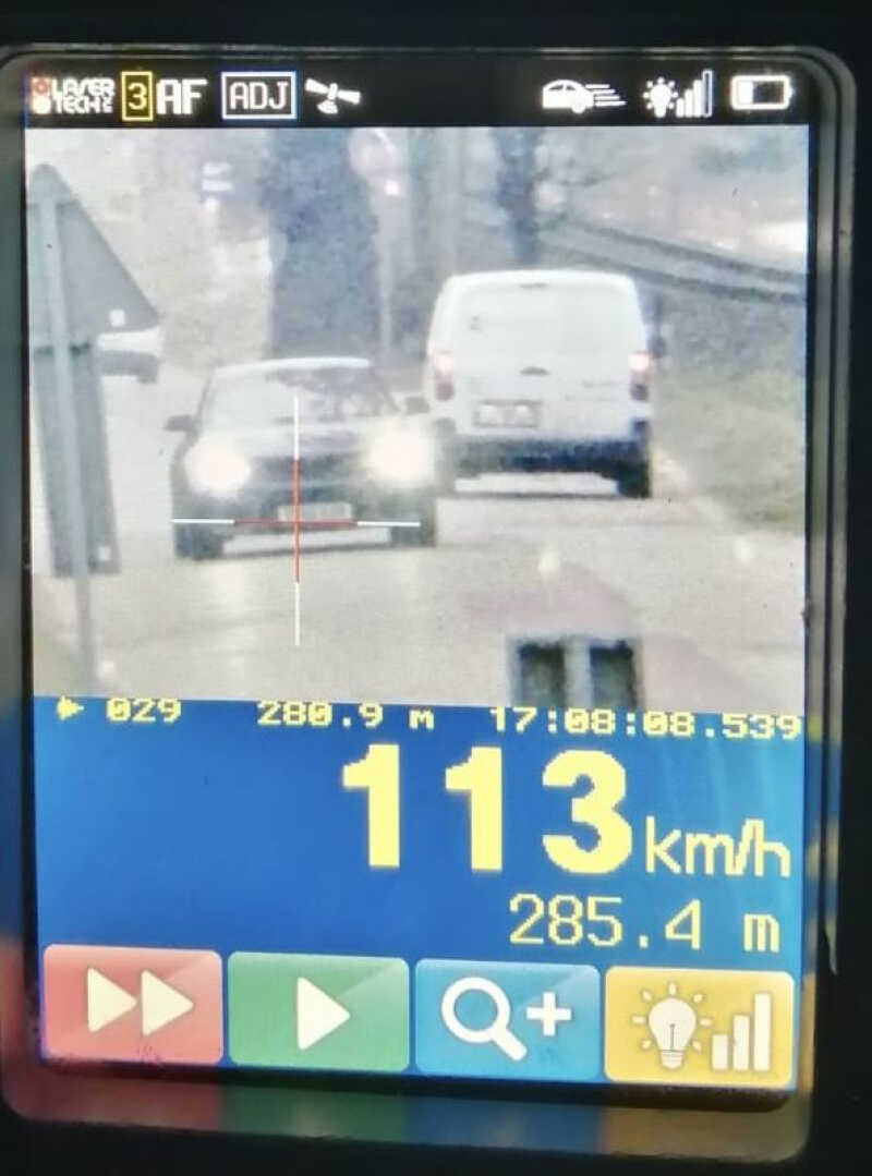 Trzej kierowcy stracili prawa jazdy za zbyt szybką jazdę
