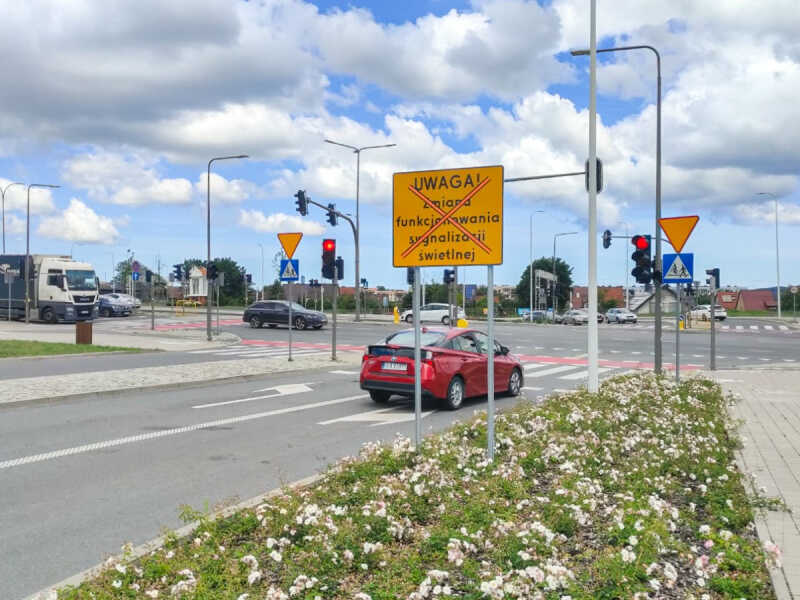 Zmiany w sygnalizacji świetlnej przy tunelu w Rumi-Janowie