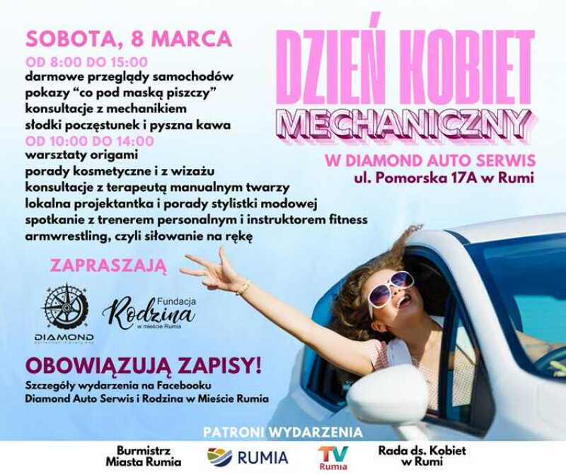 Mechaniczny Dzień Kobiet w Rumi – niezwykłe wydarzenie dla kobiet!