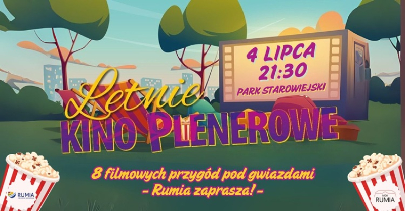 Wakacyjne Kino Plenerowe wraca do Rumi – zdecyduj, co obejrzymy latem!