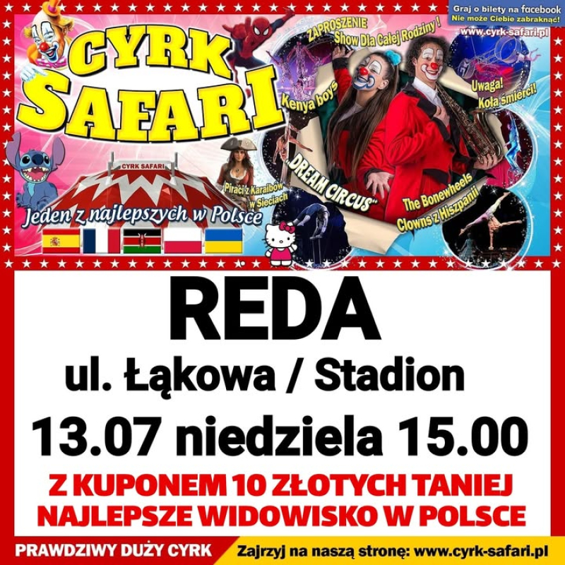 Największy - Dream Circus - Safari zaprasza do Wejherowa i Redy!