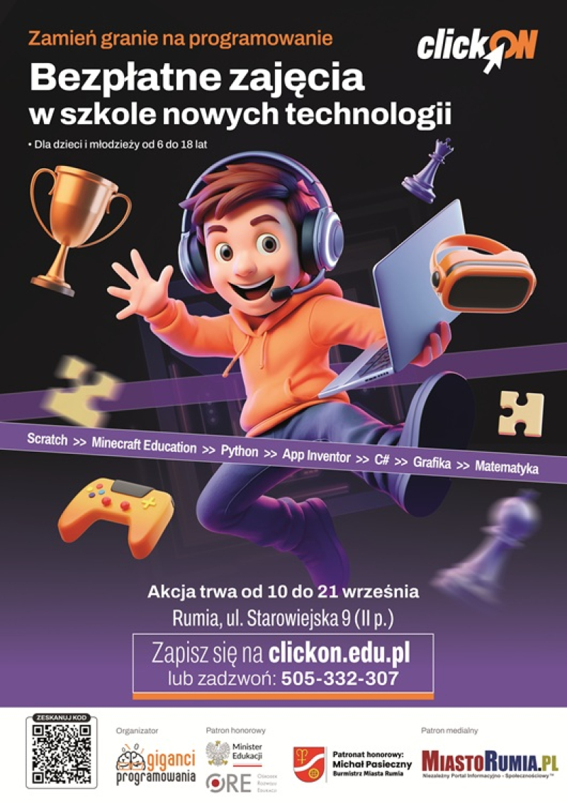 ClickON w Rumi – zamień granie na programowanie!
