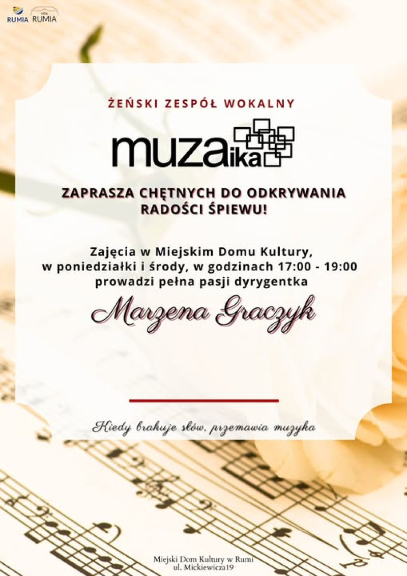Muzaika – żeński zespół wokalny zaprasza do wspólnego śpiewania