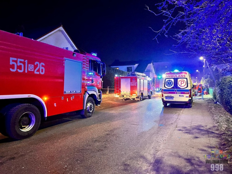 Tragiczny pożar domu w Rumi. Nie żyją dwie osoby
