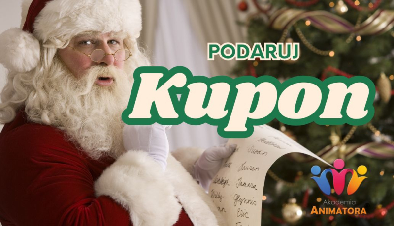 Kupon Prezentowy na Kurs Animatora – świąteczny prezent na nowy start w Nowym Roku