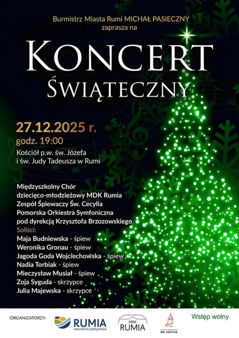 Koncert Świąteczny w Rumi. Muzyczne przedłużenie świątecznej atmosfery