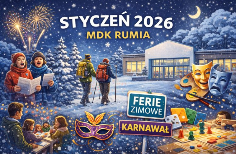 Styczeń 2026 w MDK Rumia. Pełny harmonogram wydarzeń