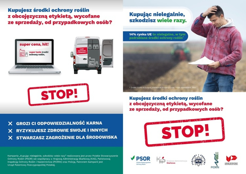 Nielegalne Środki Ochrony Roślin - Kampania PSOR, KAS, PIORiN i Policji