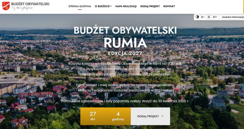 Budżet Obywatelski Rumia 2027 - Właśnie rusza!
