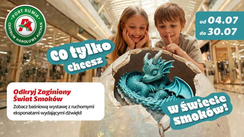 Zaginiony Świat Smoków w Port Rumia do 30 lipca 2026