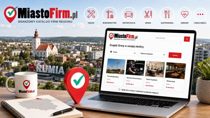 MiastoFirm.pl – katalog firm, w którym mieszkańcy Rumi znajdują lokalne firmy
