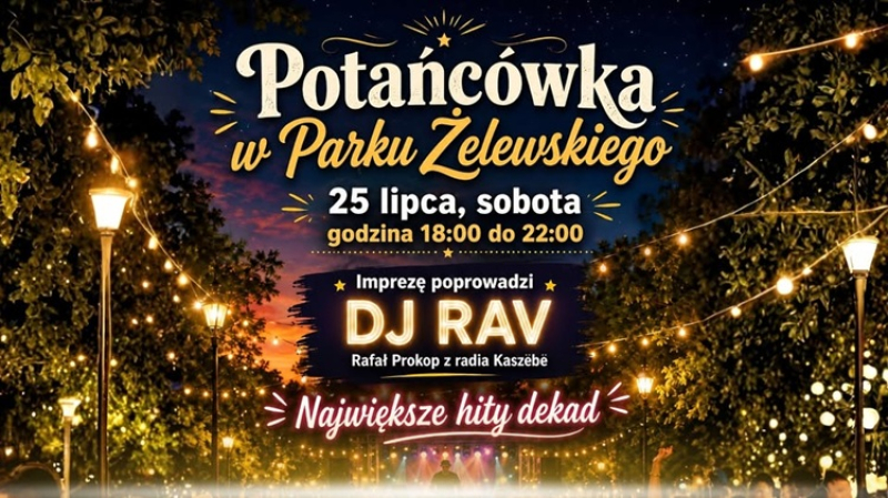 Rumia zatańczy pod gwiazdami - Potańcówka w Parku Żelewskiego już 25 lipca