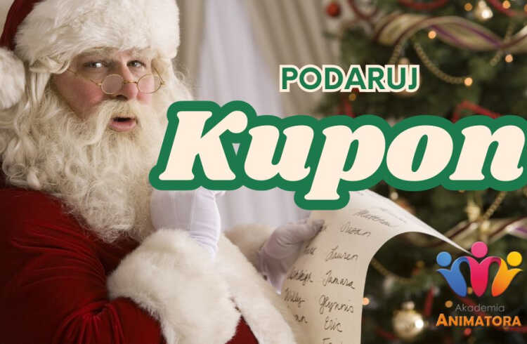Kupon Prezentowy na Kurs Animatora – świąteczny prezent na nowy start w Nowym Roku