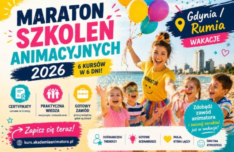 Maraton Szkoleń Animacyjnych w Rumi – 6 Kursów w 6 dni. Rozpocznij Wakacje z Akademią Animatora® !