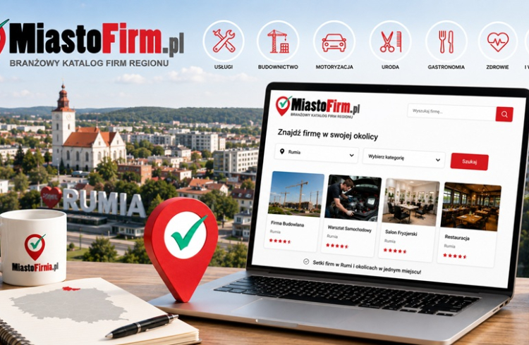 MiastoFirm.pl – katalog firm, w którym mieszkańcy Rumi znajdują lokalne firmy